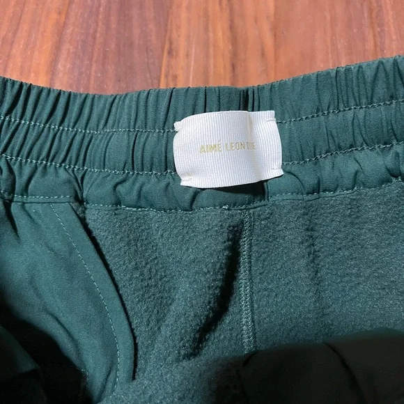 Aime Leon Dore ALD Green Fleece Unisphere Embroidered Sweatpants FW22 Size Large